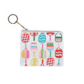 Multi Pickleball Paddles Beaded Coin Purse